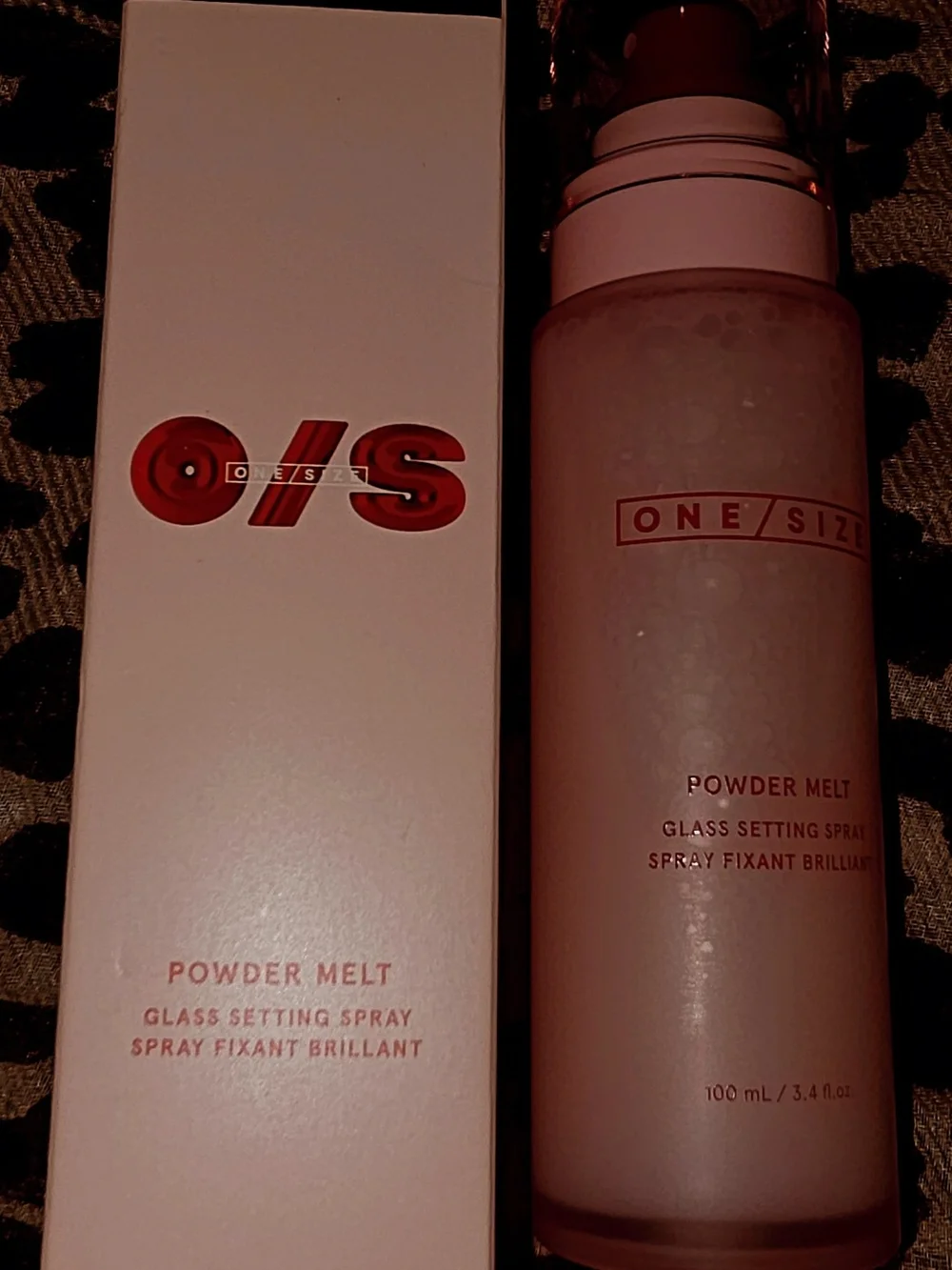 ONE/SIZE Powder Melt Glass Setting Spray — Soft Pink Finish